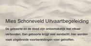 Mies Schoneveld Uitvaartbegeleiding